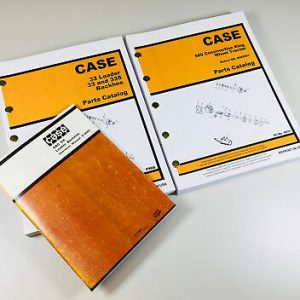 Case 580Ck Tractor Loader Backhoe Operators Manual Parts Catalog Set