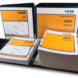 Case 4894 Tractor Technical Service Manual Parts Catalog Shop Repair Set