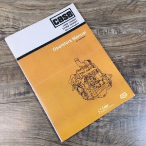Case 188D 336BDT 504BD 504BDT Diesel Engine Operators Manual Owners Maintenance