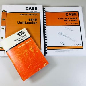 Case 1845 Uni Loader Skid Steer Service Parts Operators Manual Catalog Shop Book