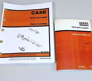 Case 1818 Uni Loader Skid Steer Parts Catalog Owners Operators Manual Shop Book