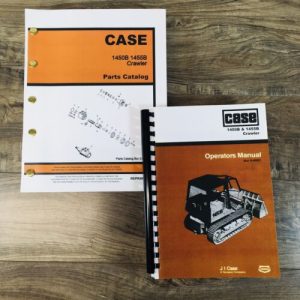 Case 1450B 1455B Crawler Parts Catalog Operators Manual Owners Set Catalog Book