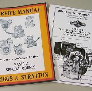 Briggs Stratton 8Fbc 8Fbp 8P Service Repair Owner Operator Operating Part Manual