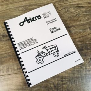 Ariens 931019 931020 931021 931022 931023 Garden Tractor Parts Manual Catalog