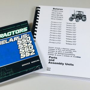 Belarus 550 552 560 562 Service Repair Manual Parts Catalog Shop Set