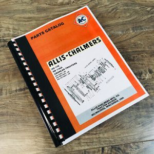 Allis Chalmers Hd11E Hd11Ag Crawler Tractor Parts Manual Catalog Book Assembly
