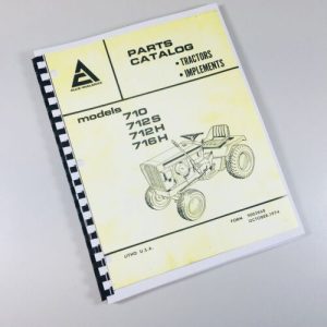 Allis Chalmers 700 Series Parts Catalog Manual List Lawn Mower Garden Tractor