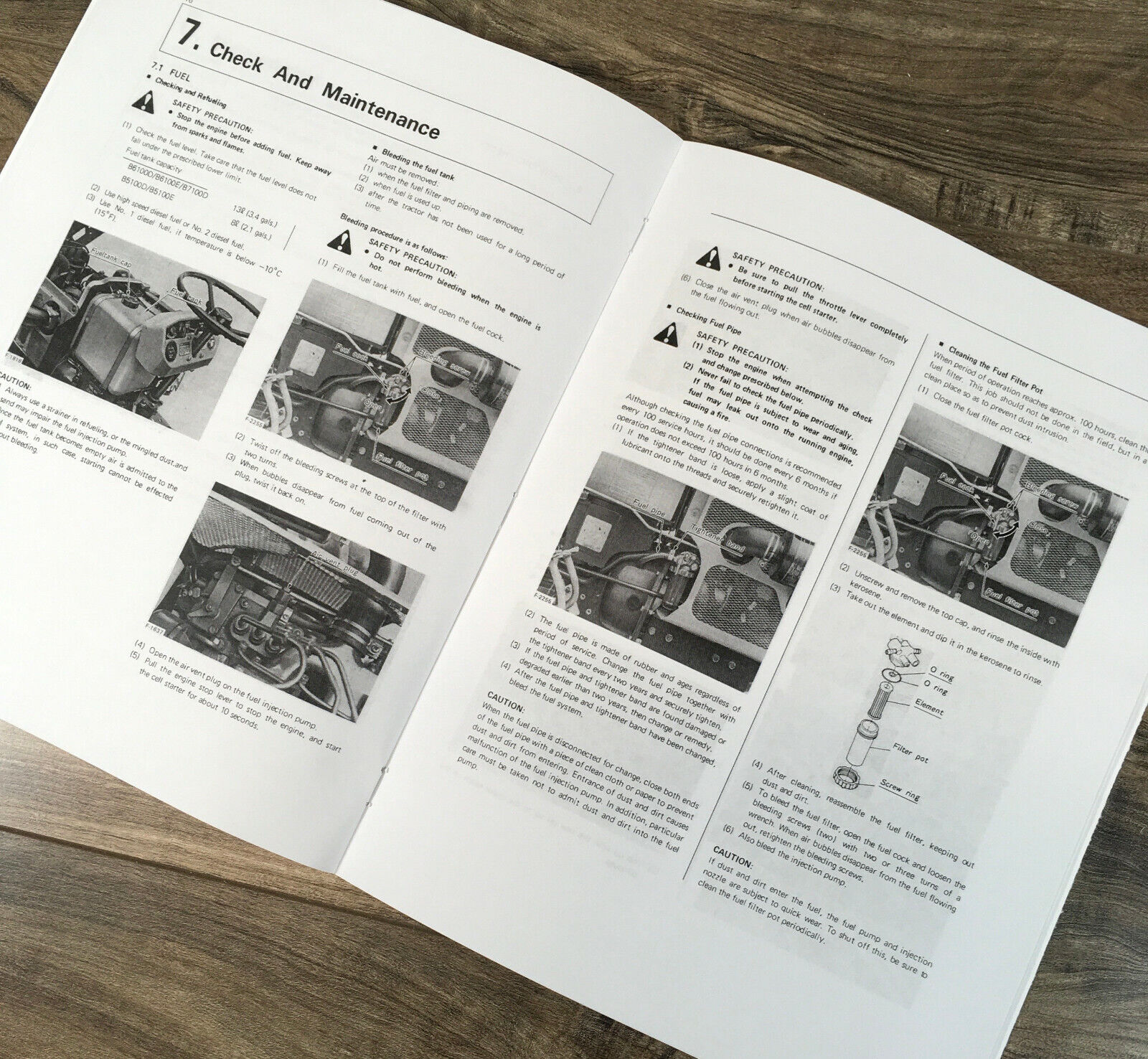 Kubota B5100 B6100 B7100 Tractor Service & Operators Manual Set – Shop Quality Reprint