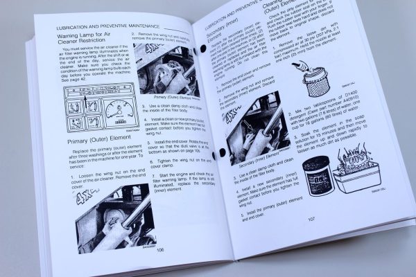 J I Case 780D Loader Backhoe Operators Owners Manual Book Maintenance - Image 8