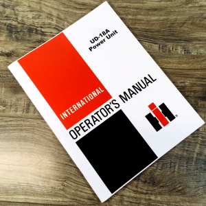 International UD-18A Power Unit Operators Manual Owners Book Maintenance Book