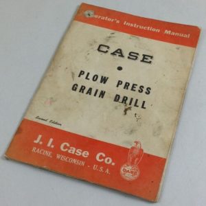 J I Case 86 Pdt Pdp Plow Press Grain Drill Operators Owners Instruction Manual