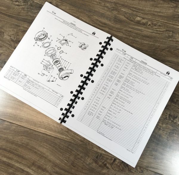 International TD-24 Gear Driven Crawler Tractor Parts Operators Manual Set - Image 10