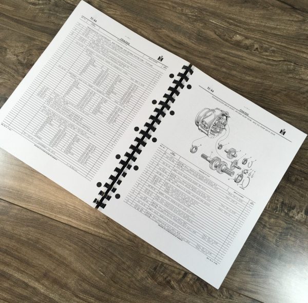 International TD-24 Gear Driven Crawler Tractor Parts Operators Manual Set - Image 6
