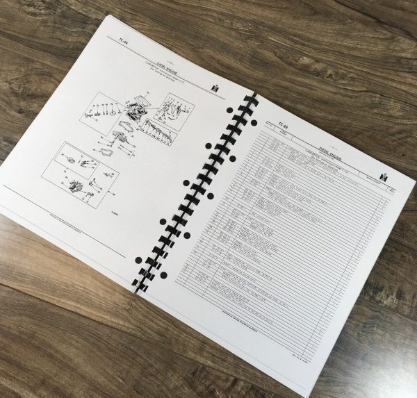 International TD-24 Gear Driven Crawler Tractor Parts Operators Manual Set - Image 4