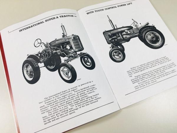 International Farmall Super A Tractor Service Operators Parts Manual Catalog Set - Image 5