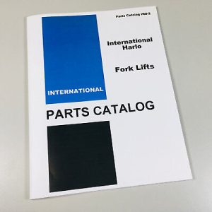 International Harlo F-4610 R-4610 Hr-4612 Hr-4614 Forklift Parts Manual Catalog