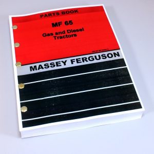 Massey Ferguson Mf 65 Tractor Parts Catalog Manual Book Exploded View