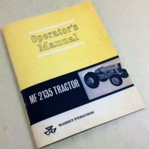 Massey Ferguson Mf 2135 Tractor Operators Owners Manual Gasoline & Diesel