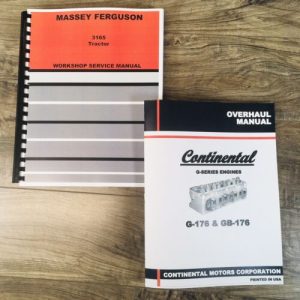Massey Ferguson 3165 Gas Industrial Tractor Service Manual Repair Technical Set