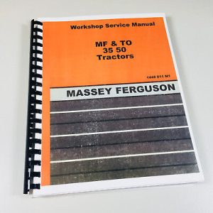 Massey Ferguson 35 50 Tractor Service Repair Shop Manual Technical Workshop