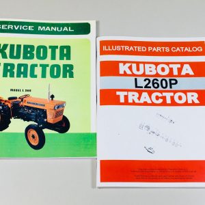Kubota Tractor Model L 260 Service Manual Parts Catalog Set L260P L260 260
