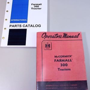 Set International Farmall 300 Tractor Owner Operator Parts Manuals Catalog Book