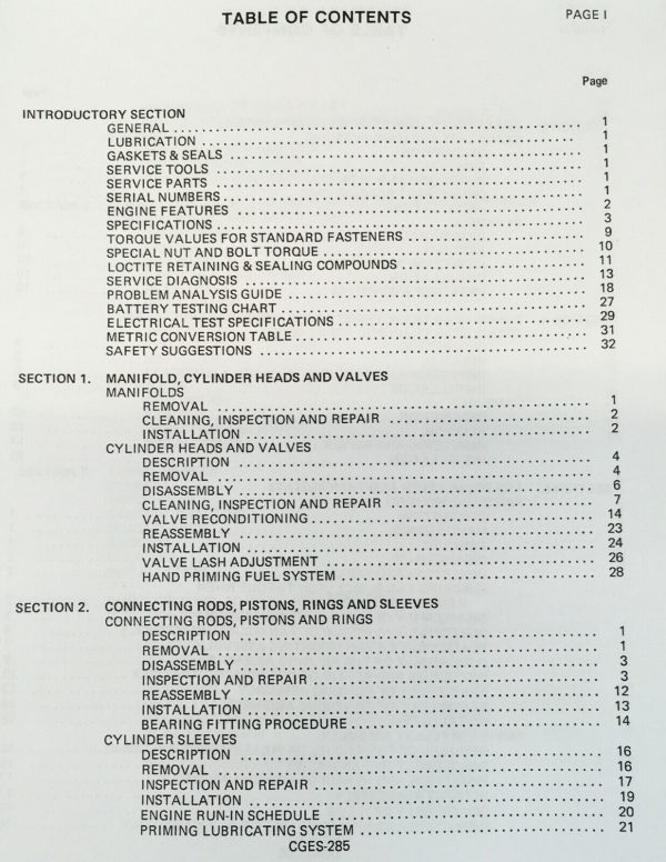 International Dt-817 Series C Dt817C Diesel Engines Service Manual H100C Loader - Image 3