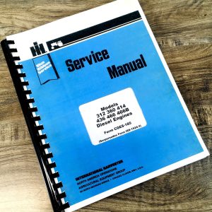International DT-436 DT-436B Diesel Engine for 1460 1480 Combine Service Manual