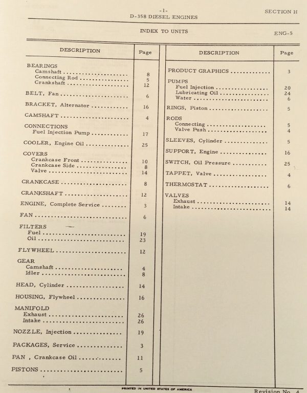 International D-358 Diesel Engine For 3288 1046 Tractor Service Parts Manualset - Image 9