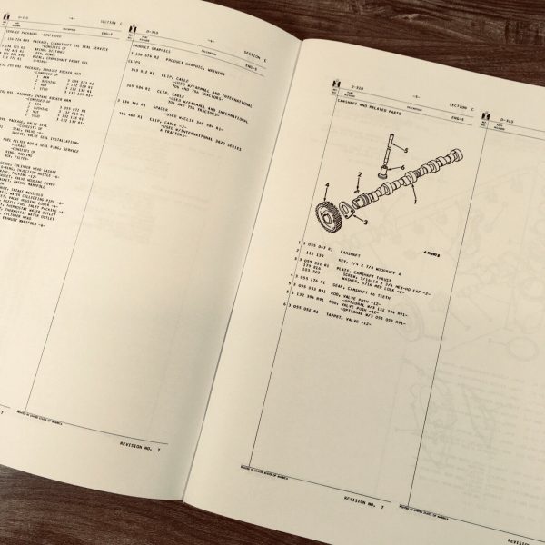 International D-310 Diesel Engine For 86 686 Tractor Service Parts Manual Set - Image 10