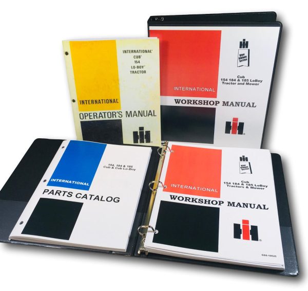 International Cub 154 Lo-Boy Tractor Mower Service Parts Operators Manual