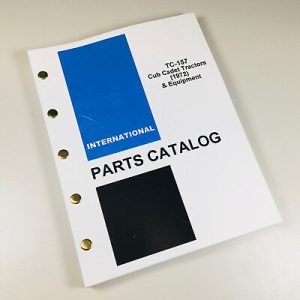 International Cub Cadet Tractor (1972) Parts & Equipment Manual Catalog Tc157