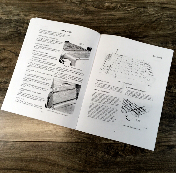 International 82 Combine Operators Manual Owners Book Maintenance Settings - Image 6
