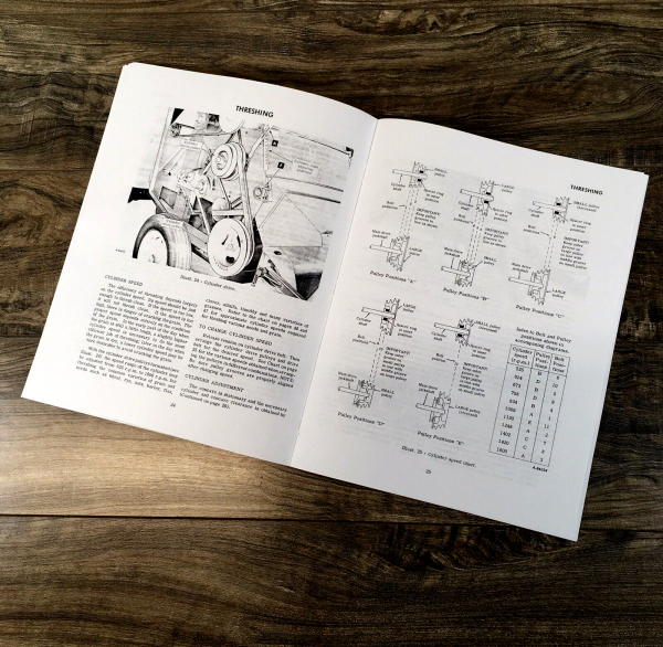 International 82 Combine Operators Manual Owners Book Maintenance Settings - Image 5
