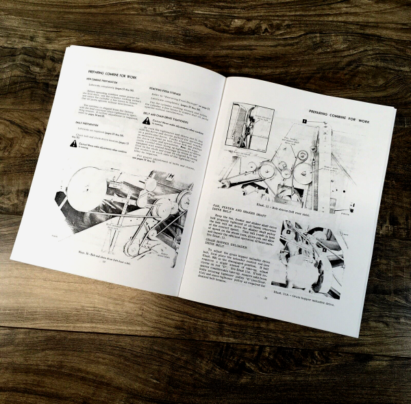 International 82 Combine Operators Manual Owners Book Maintenance Settings - Image 3