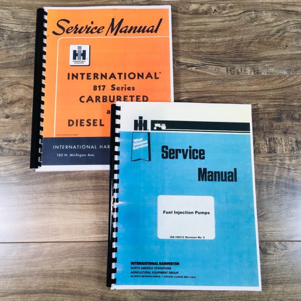 International 817 Diesel Engine Set For TD-30 TD-25 Series B Service Manual Shop