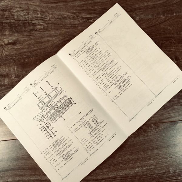 International 715 Combine Engine Only C-301 6 Cyl. Gas Service Parts Manual Set - Image 11