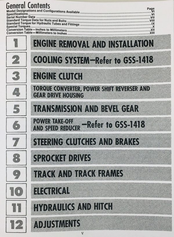 International 500E 500 Series E Crawler Dozer Tractor Service Manual Repair Shop - Image 3
