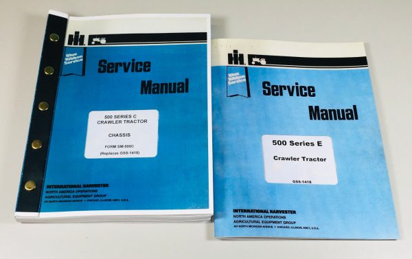 International 500E 500 Series E Crawler Dozer Tractor Service Manual Repair Shop