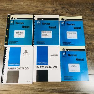 International 454 Diesel Tractor Service Parts Manual Set Repair Shop Catalog