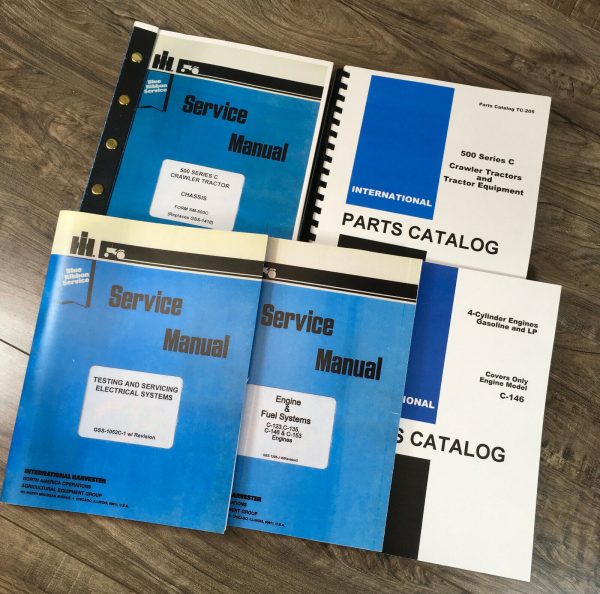 International 500C Gas Crawler Tractor Service Repair Parts Manual Shop Book