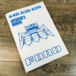 Ford 620 630 640 Cornhead Header For Combine Operators Manual Owners Book