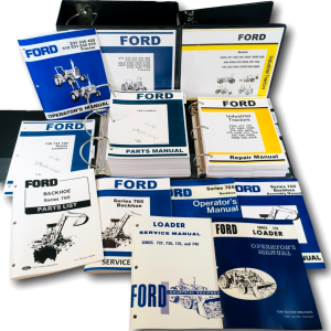 Ford 420 515 Tractor 735 Loader 765 Backhoe Service Parts Operators Manual Set