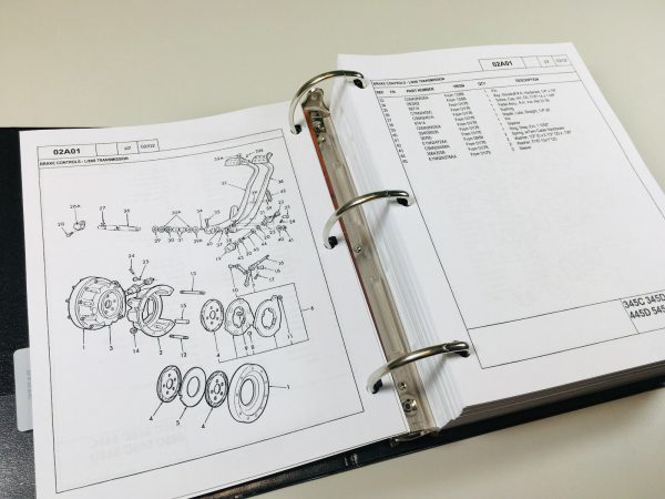 Ford 345C 445C 545C Tractor Loader Service Repair Manual Parts Catalog Set - Image 10