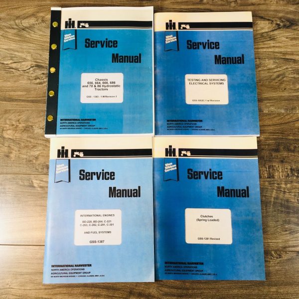 Farmall International 656 666 686 2656 Gas Tractor Service Manual Shop Repair IH