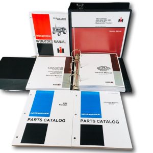 Farmall International 664 Tractor Service Parts Operators Manual Set Repair Shop