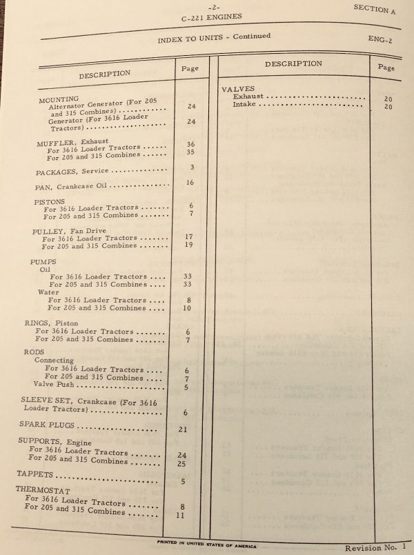 Farmall International 606 Gas Tractor Service Parts Operators Manual Set C221 - Image 4