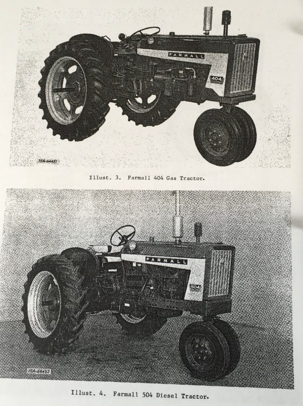 Farmall International 404 Tractor Service Manual Repair Shop Book Overhaul Ih - Image 3