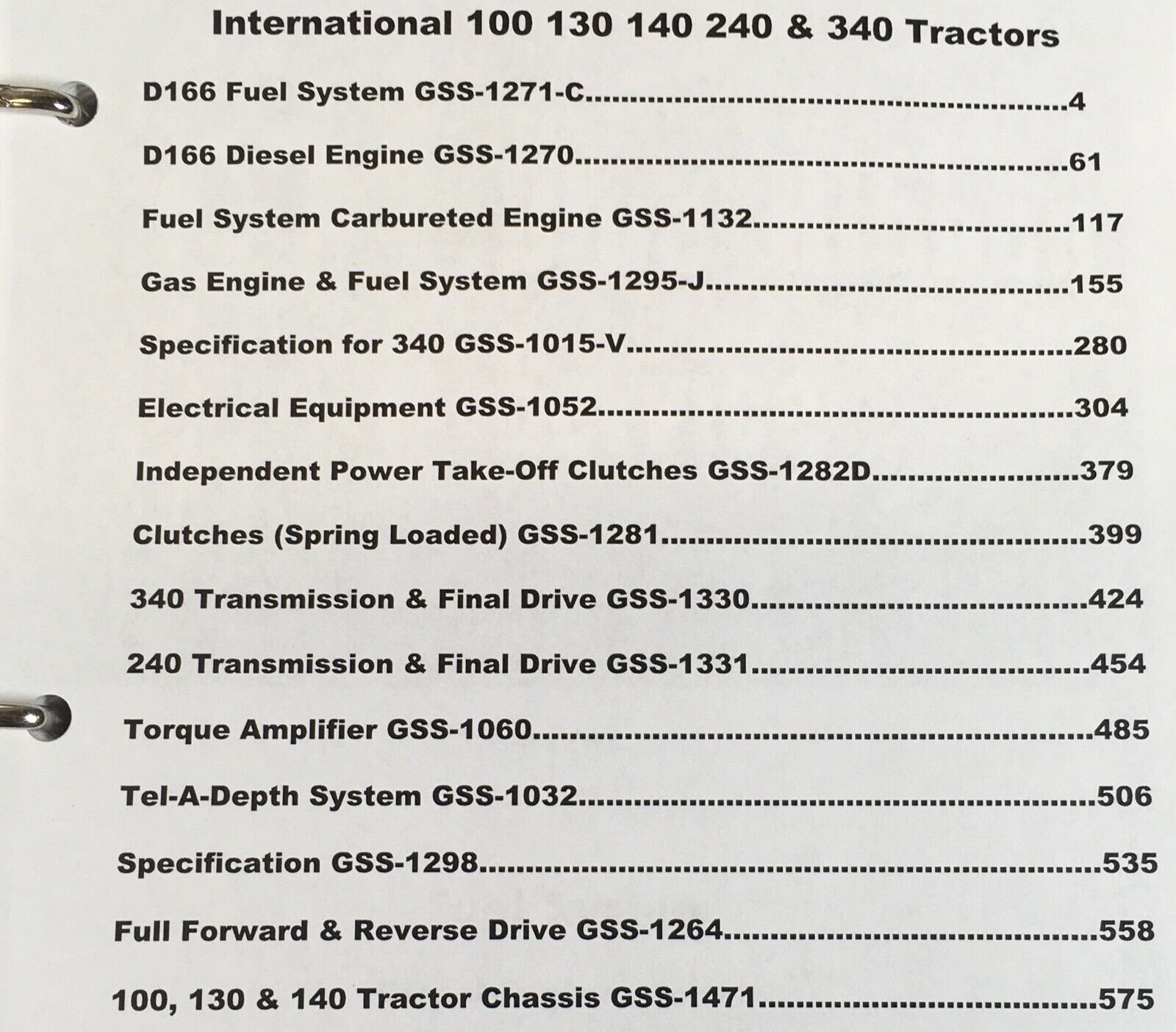 Farmall & International 140 Tractor Operators Manual (S/N Below 62471) - Peaceful Creek - 88 Pages