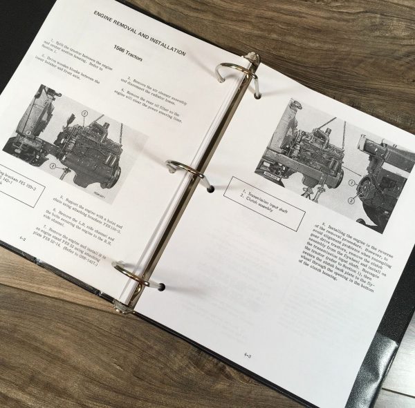 Farmall International 1566 Tractor Service Parts Manual Set Repair Book DT-436 - Image 8